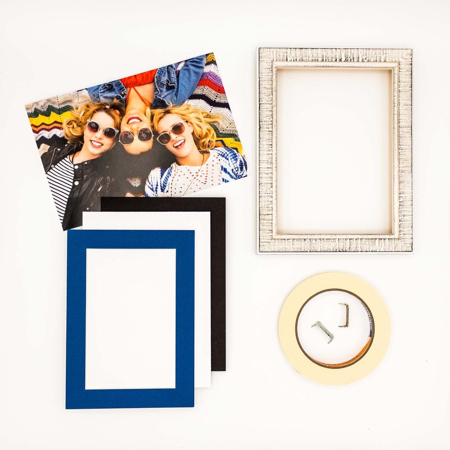 5.5x8.5 Mat for 8.5x11 Frame - Precut Mat Board Acid-Free Royal Blue 5.5x8.5 Photo Matte For a 8.5x11 Picture Frame, Premium Matboard for Family Photos, Show Kits, Art, Picture Framing, Pack of 1 Mat
