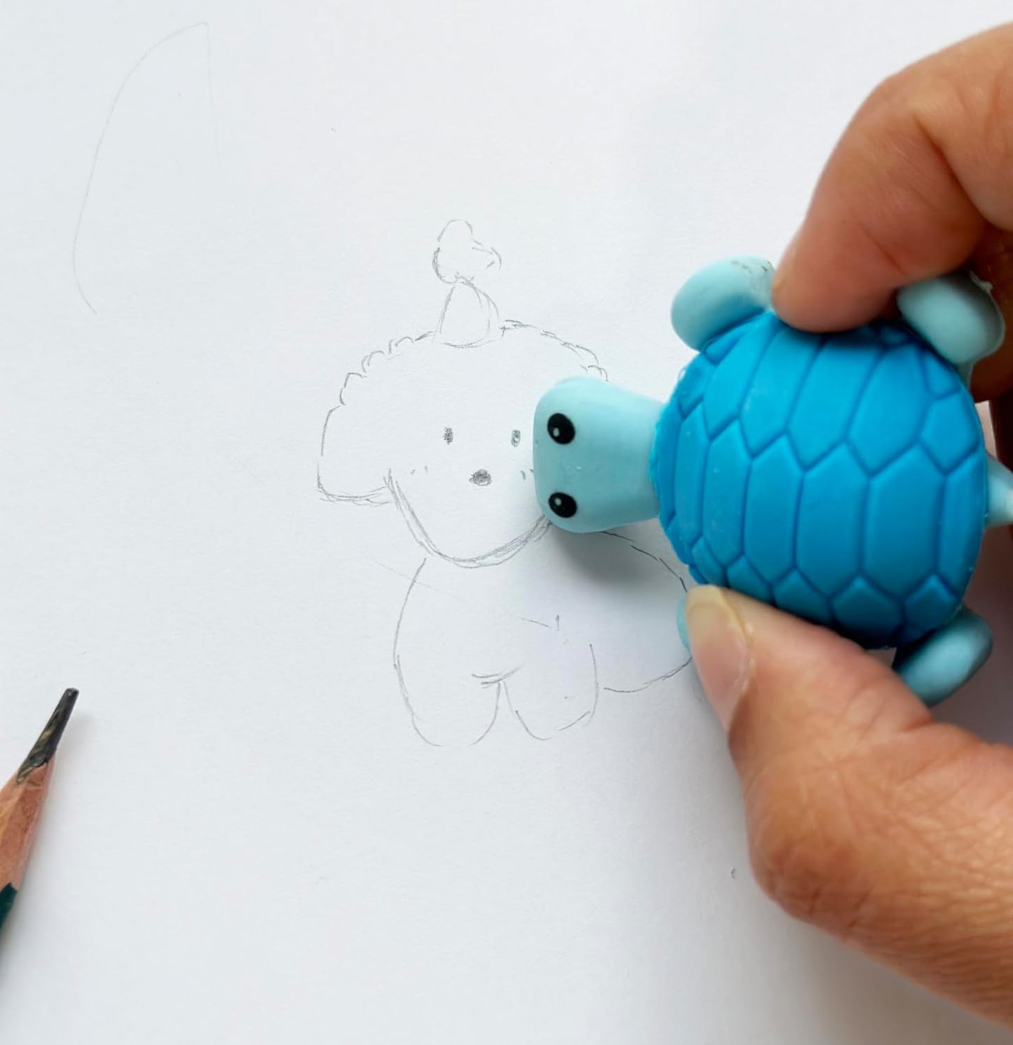 36 Pcs Pencil Eraser Set, 3D Cute Erasers for Kids, Children's Gifts, Party Favor, Classroom School Rewards (Turtle)