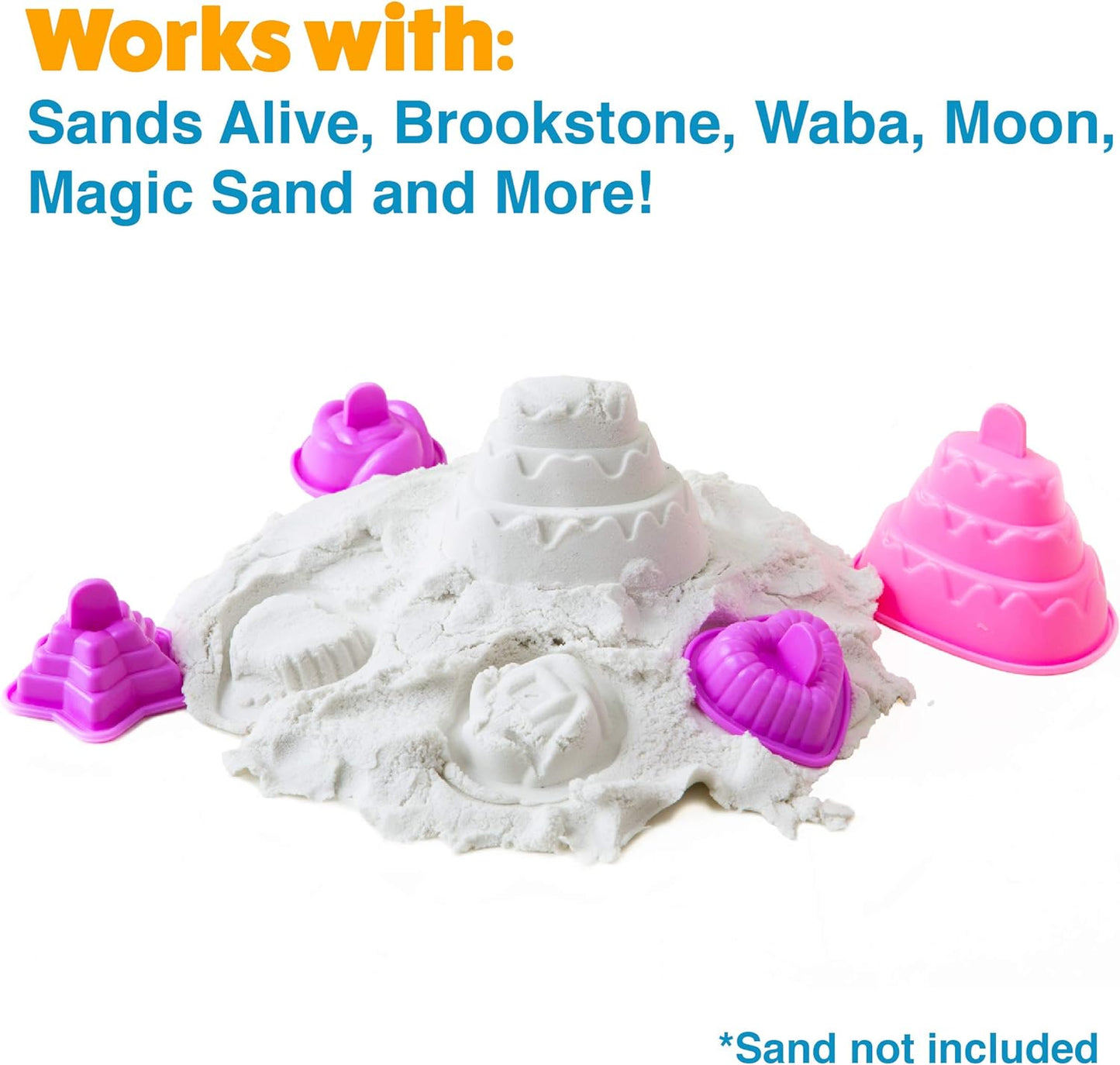 USA Toyz Sand Molds Beach Toys for Kids Set - 23pk Sandbox Toy for Toddlers, Compatible with Foam or Molding Clay Kits, Beach Sand Castle Building, Water Tables, Indoor Outdoor Sensory Toys for Kids