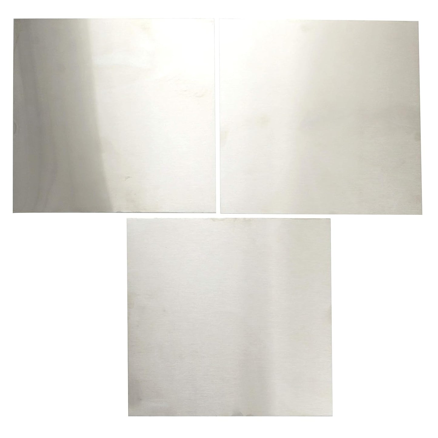 EAGLE 1: 12" x 12" 26 Gauge Sheet Metal Squares (3 Pack Per Order, Multiple Colors) Great for Arts, Crafts, DIY Home or Work Projects (12" X 12", Stainless Steel)