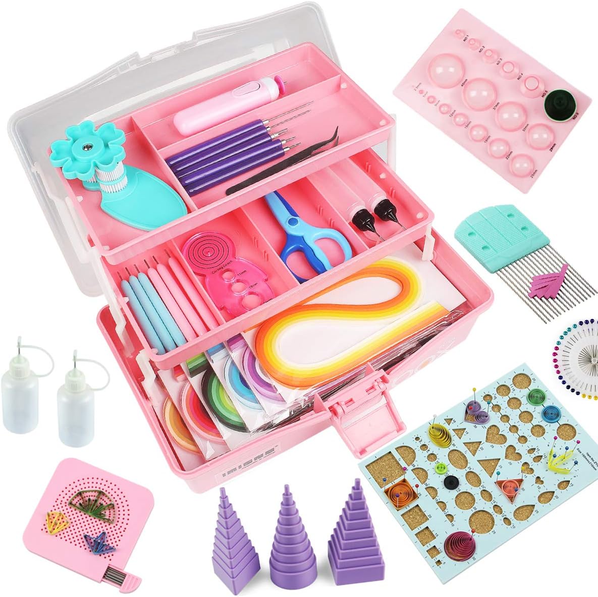 IMISNO Paper Quilling Kit - Quilling Tools and Supplies, Paper Strips