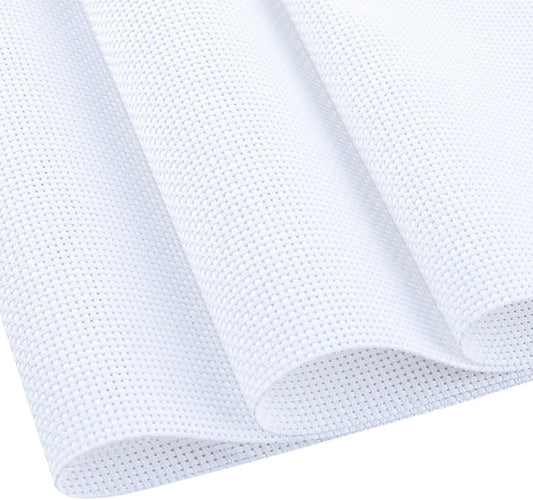 Cross Stitch Aida Fabric 14 Count, 59 by 39 Inch Large Size, Classic Reserve Cross Stitch Aida Cloth for Home DIY Embroidery Decoration