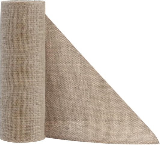 Shatex Natural Burlap Roll,36inch x 18ft High Density Burlap Fabric for Craft Projects,Table Runners,Weddings Decor,Christmas Decorations