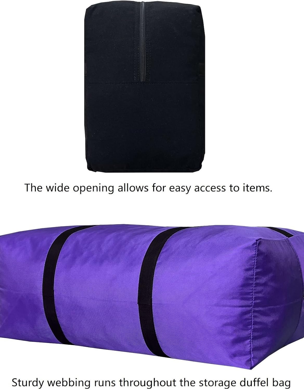 Extra Large Duffle Bag for Travel, Big Foldable Storage Bag - Pink