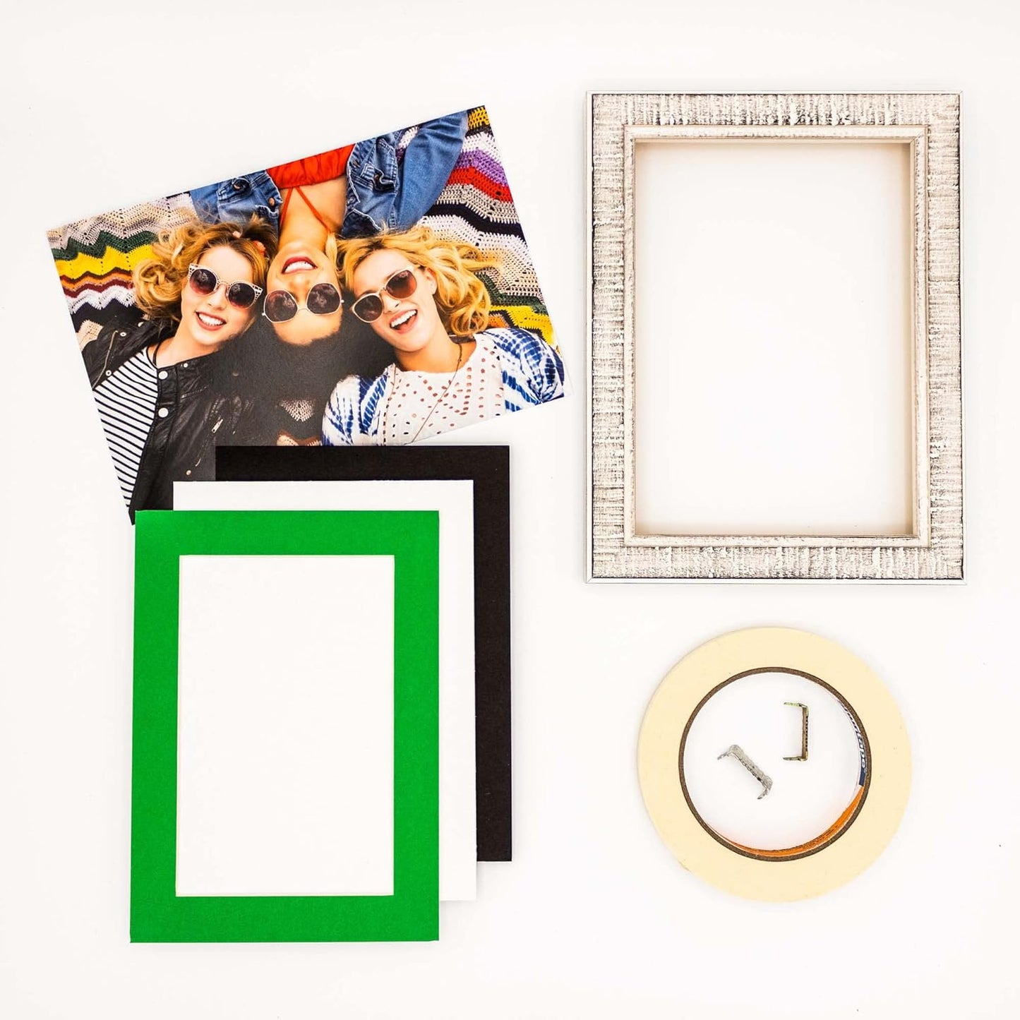 11x14 Mat for 8.5x11 Photo - Precut Bright Green Picture Matboard for Frames Measuring 11 x 14 Inches - Bevel Cut Matte to Display Art Measuring 8.5 x 11 Inches - Acid Free Pack of 25 MATS