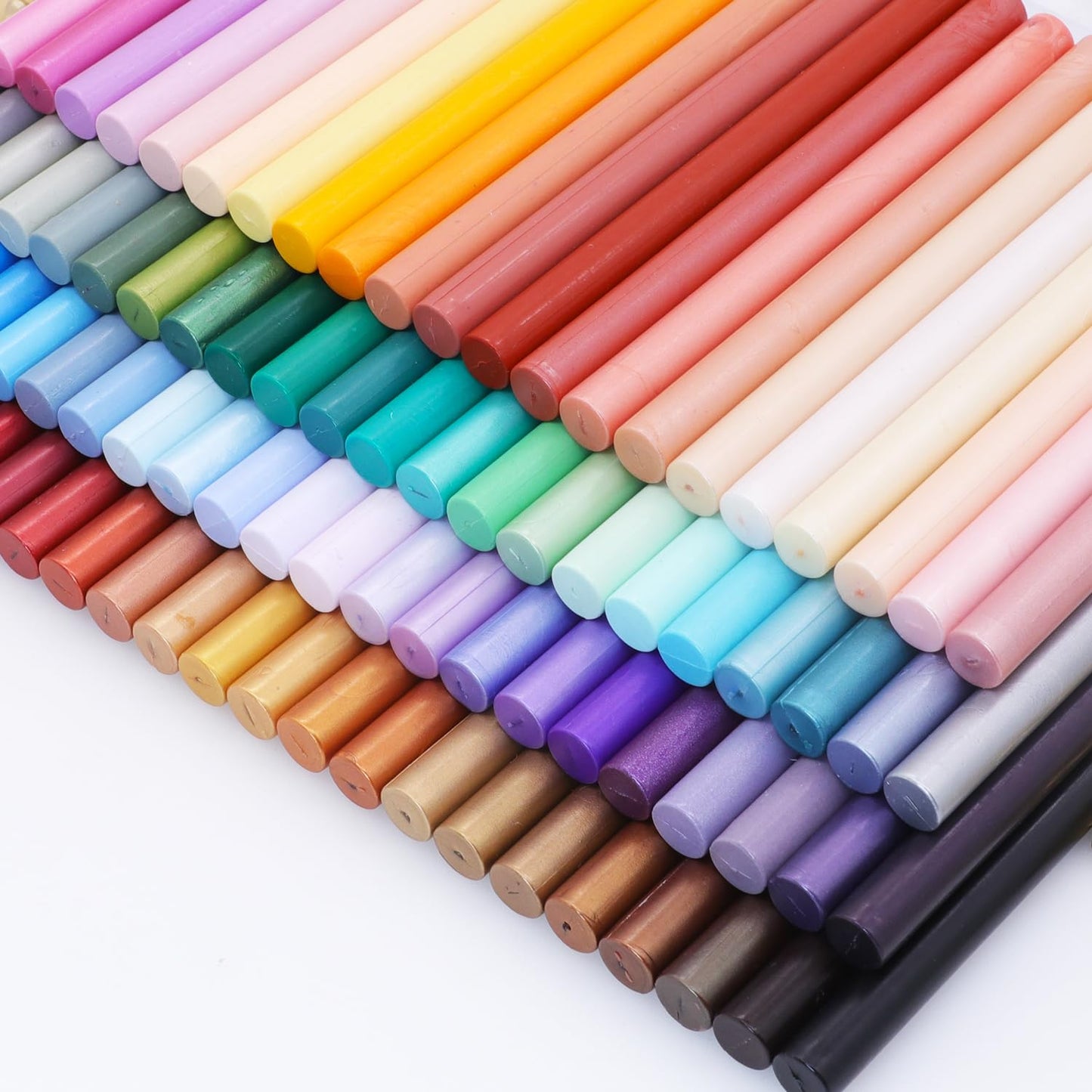 Pearl White Sealing Wax Sticks, WASOHLING 20Pcs Glue Gun Wax Seal Sticks for Wax Seal Stamp, White Wax Seals for Christmas Wedding Invitation Envelope Letter Seals, Craft Adhesive (Mini Size)