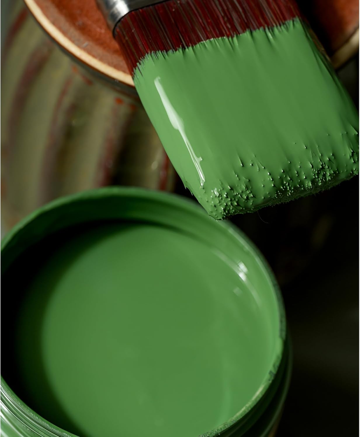 Dixie Belle Paint Company Chalk Finish Furniture Paint - English Ivy (16oz) - Matte Muted Green Chic Chalk Mineral DIY Furniture Paint