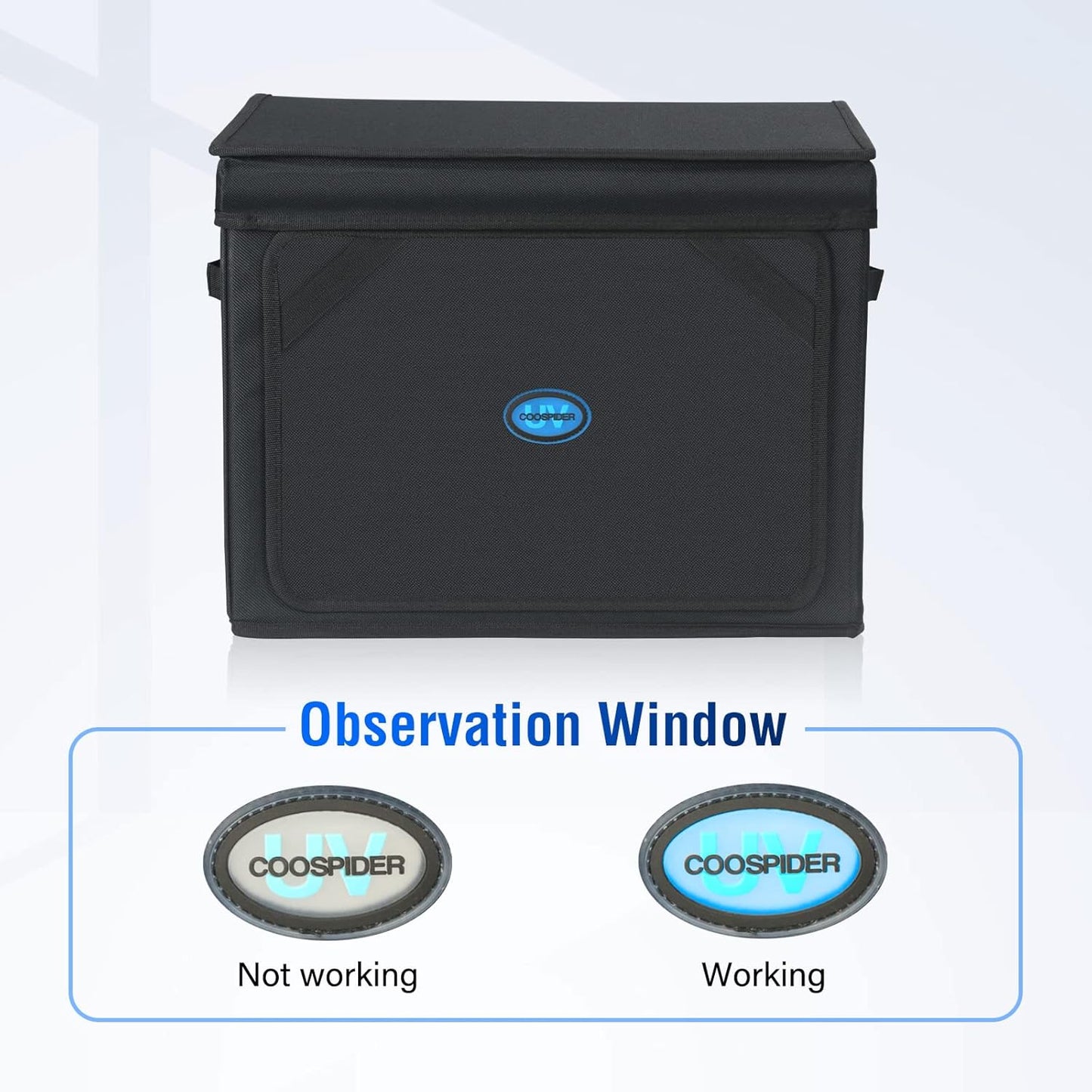 UV Light for Resin Curing High Efficiency 365nm UV Resin Kit for 3D Printer Large Size Sturdy Iron Frame Visual Window Even Curing LCD SLA DLP Compatible (Resin Curing Bag)
