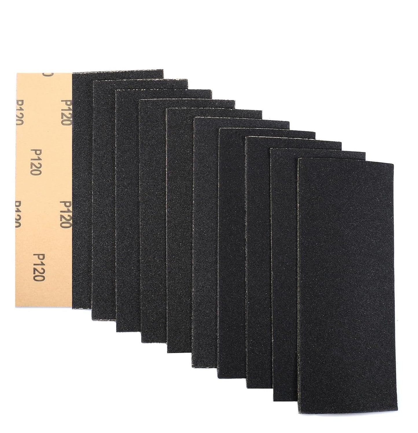 30Pcs 9 x 3.6 Inchs 120 Grit Wet and Dry Handmade Universal Sanding Sheets, Suitable for Woodworking Furniture/Automobiles/Metal/Lacquer Polishing Sandpaper