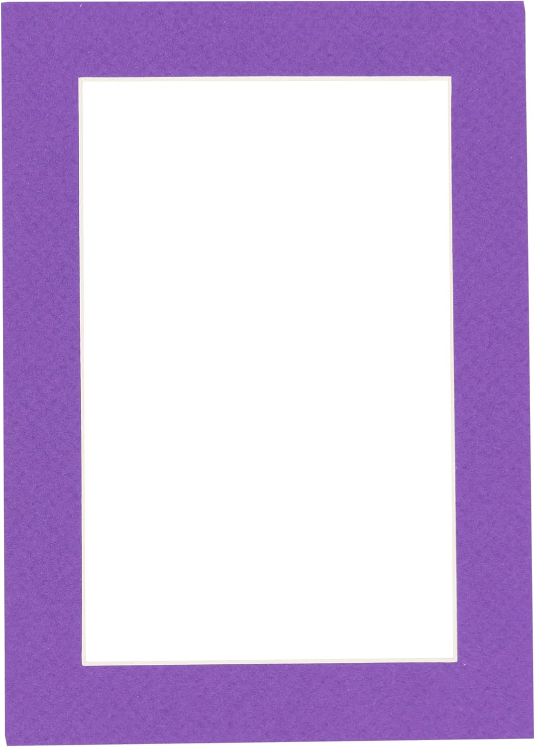 Poster Palooza 8.5x11 Mat Bevel Cut for 7x9 Photos - Acid Free Purple Precut Matboard - For Pictures, Photos, Framing - 4-ply Thickness