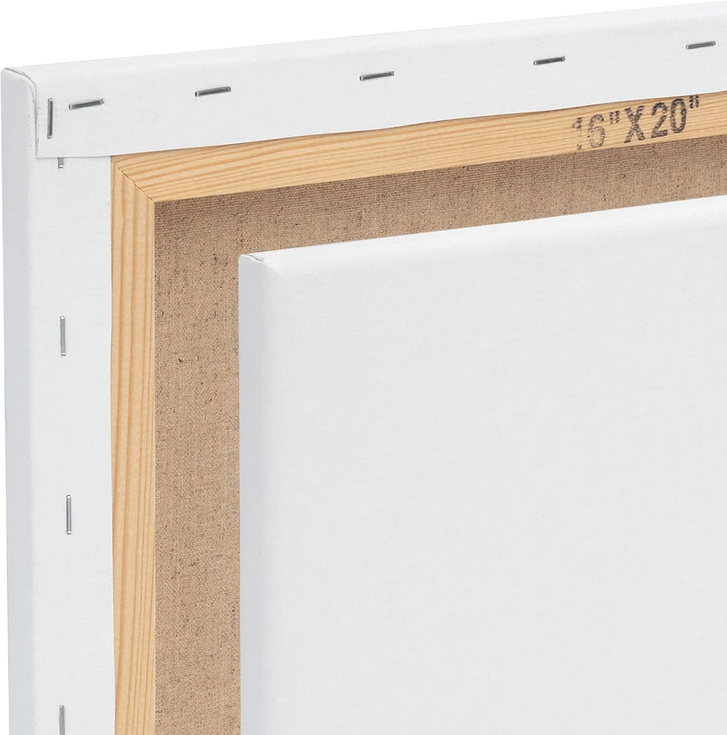 Centurion Deluxe Professional Oil Primed Linen Stretched Canvas, 11oz Linen, 18x24 - Box of 6, 0.67" Deep Canvases, Kiln-Dried Stretchers, Back Stapled, Premium Medium Weight Canvas for Oil Paintings