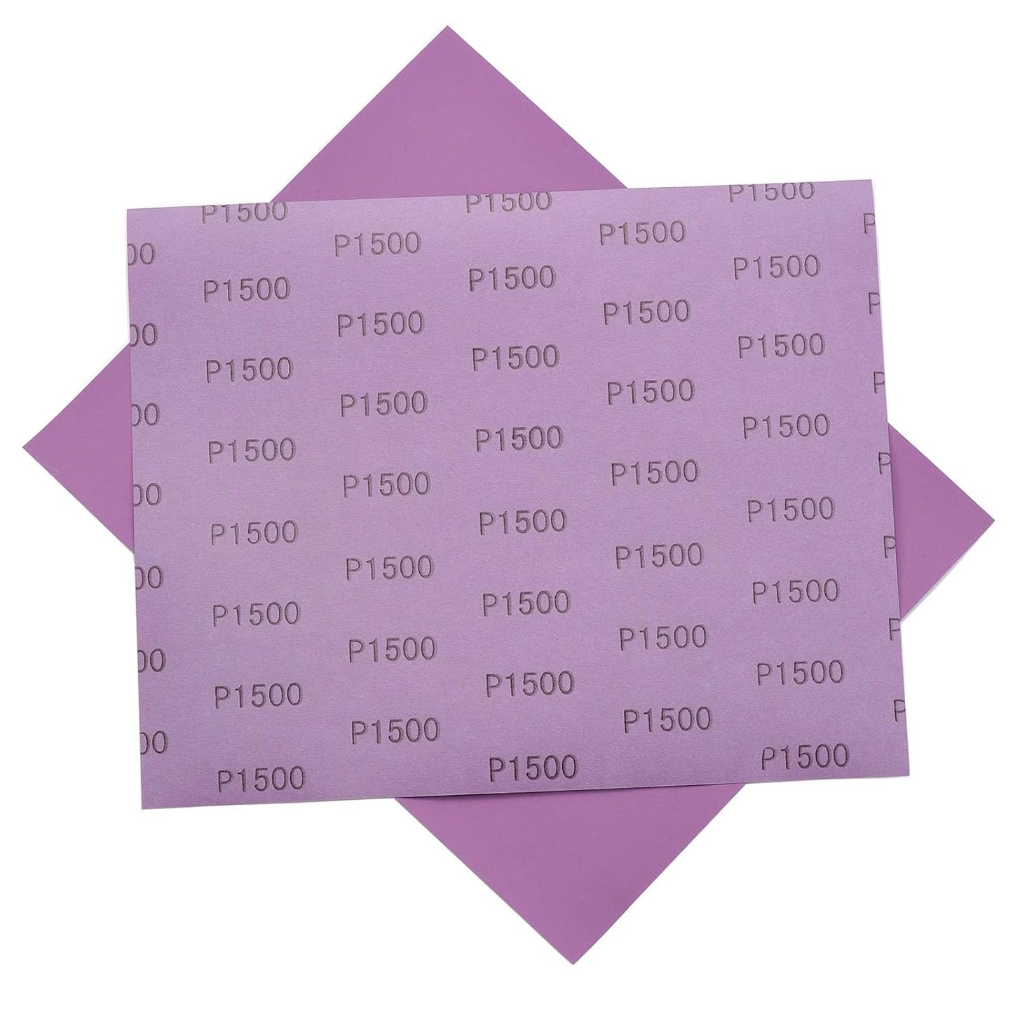 Sandpaper 15Pcs, 1500 Grit Sandpaper, Wet Dry Sandpaper Sheets 9 X 11 Inch, White Fused Alumina Abrasive, Fine Sander Paper for Wood Furniture Finishing, Metal Sanding, Automotive Polishing