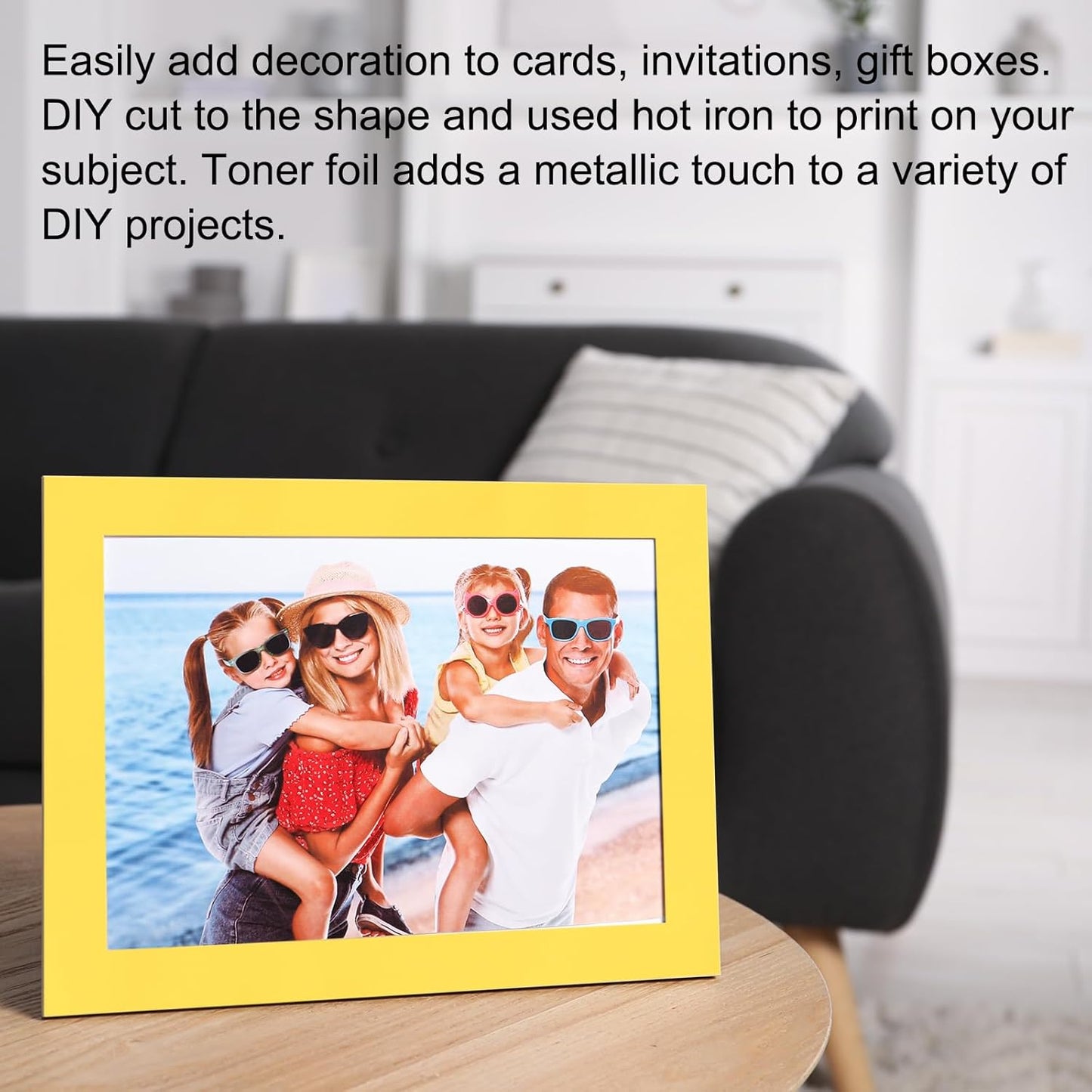 MECCANIXITY 50 Sheets Heat Reactive Foil, 20x29cm Light Gold Foil Transfer Sheets Toner Reactive Foil Transfer Foil Sheets Hot Foil Stamping Paper for Crafts DIY Cardmaking Album Decoration