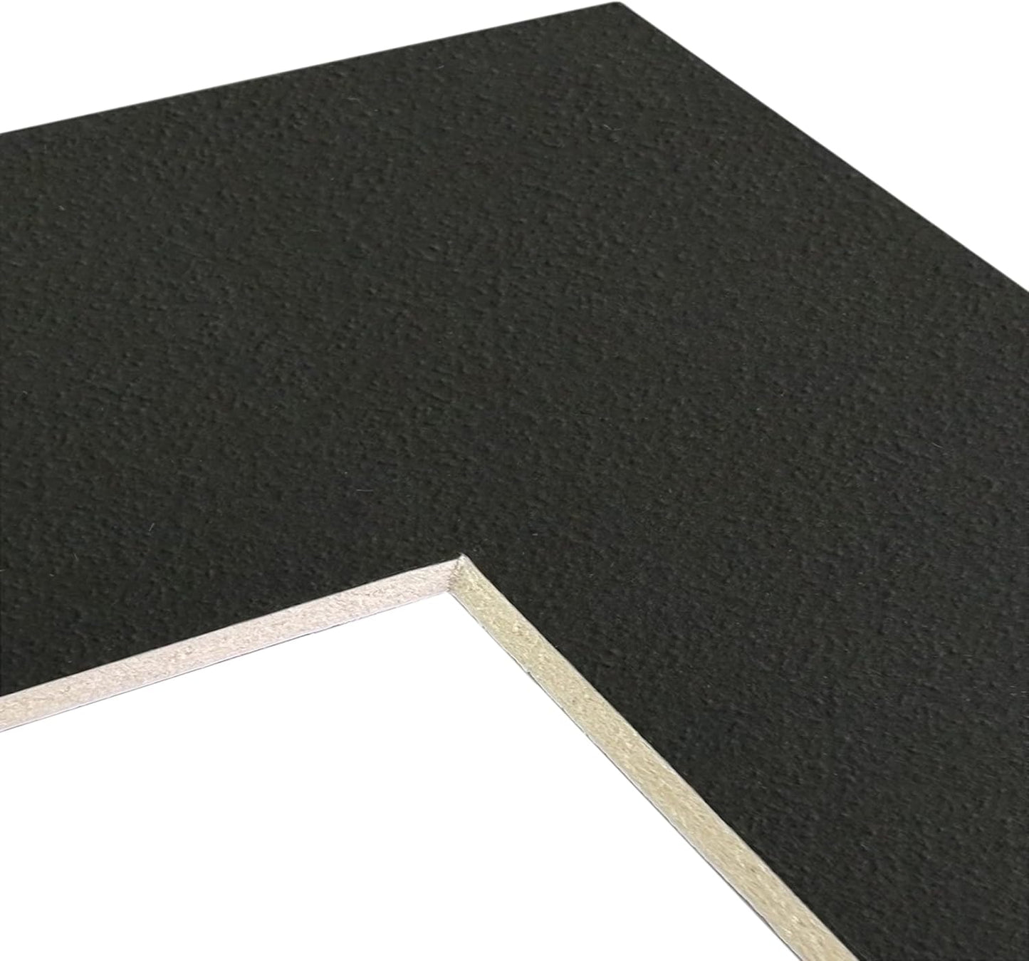 Craig Frames B572 Pre-cut Mat Board for 16x16 Print, 20x20, Pebble Black