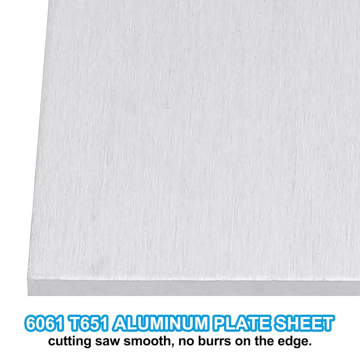 PATIKIL 6061 T651 Aluminum Sheet Metal 12 x 8 x 1/8(0.125") Inch 2Pcs Flat Plain Aluminum Plate Covered Stock with Protective Film, Heat Rectangle 3MM for Lndustry Crafting
