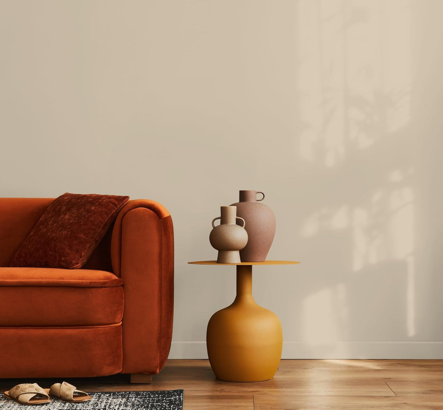 EVOLVE Paint & Primer: Environment-friendly, Low Sheen with One-coat Coverage for Interior & Exterior surfaces (Beach Beige, 5-Gallon)