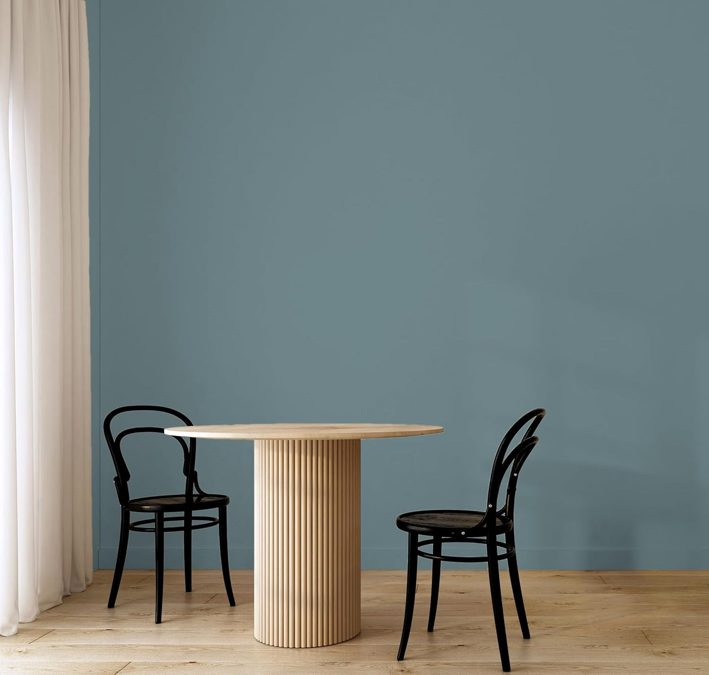 EVOLVE Paint & Primer: Environment-friendly, Eggshell with One-coat Coverage for Interior & Exterior surfaces (River Blue, 5-Gallon)