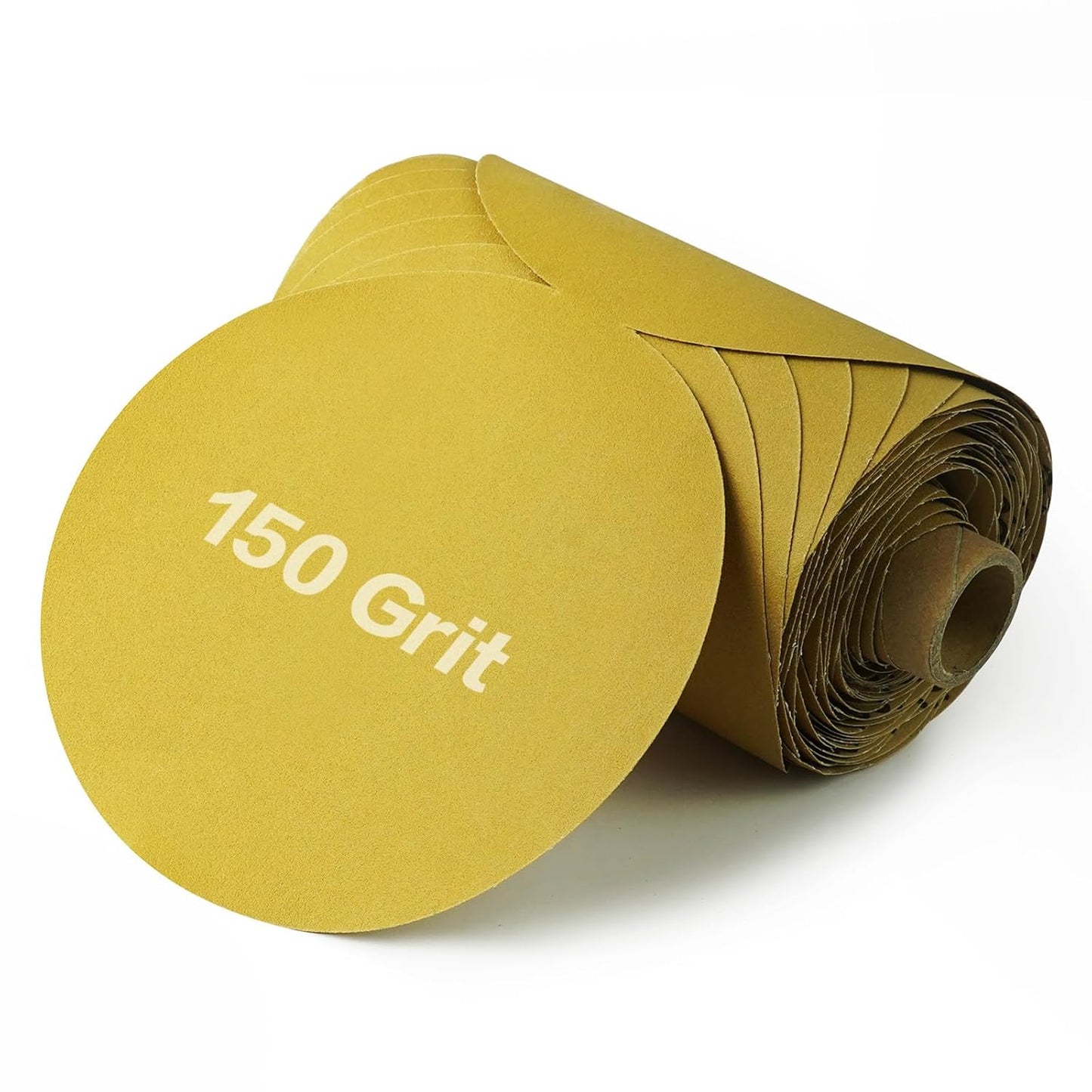 PSA Sanding Discs 6 Inch Adhesive Backed Sandpaper 100 Pack 150 Grit Self Adhesive Sanding Discs for DA Sander Self Stick for Wood, Auto Body Repair, Paint, Metal, and Plastic