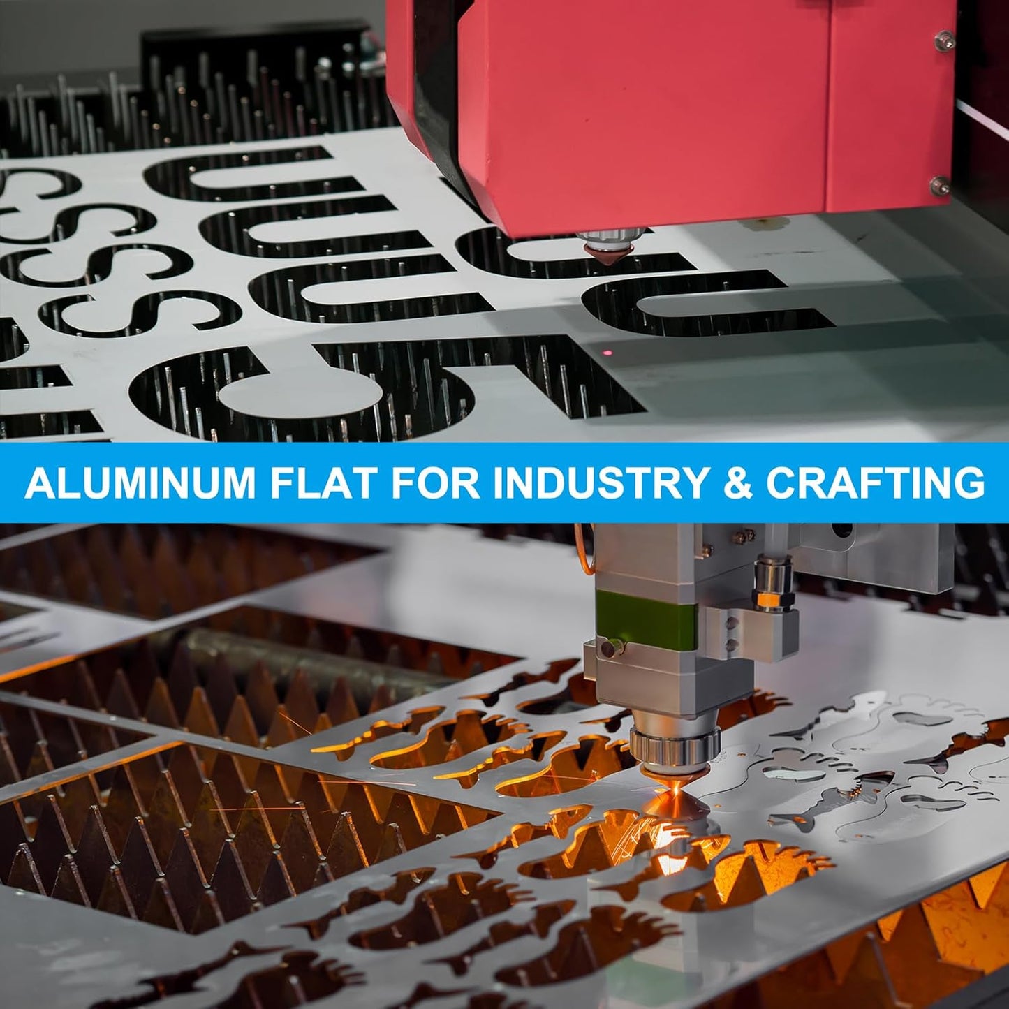 PATIKIL 6061 T651 Aluminum Sheet Metal 6 x 0.98 x 1/8(0.125") Inch 3Pcs Flat Plain Aluminum Plate Covered Stock with Protective Film, Heat Rectangle 3MM for Lndustry Crafting