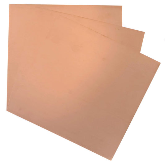 EAGLE 1: 12" x 12" 26 Gauge Sheet Metal Squares (3 Pack Per Order, Multiple Colors) Great for Arts, Crafts, DIY Home or Work Projects (12" X 12", Copper)