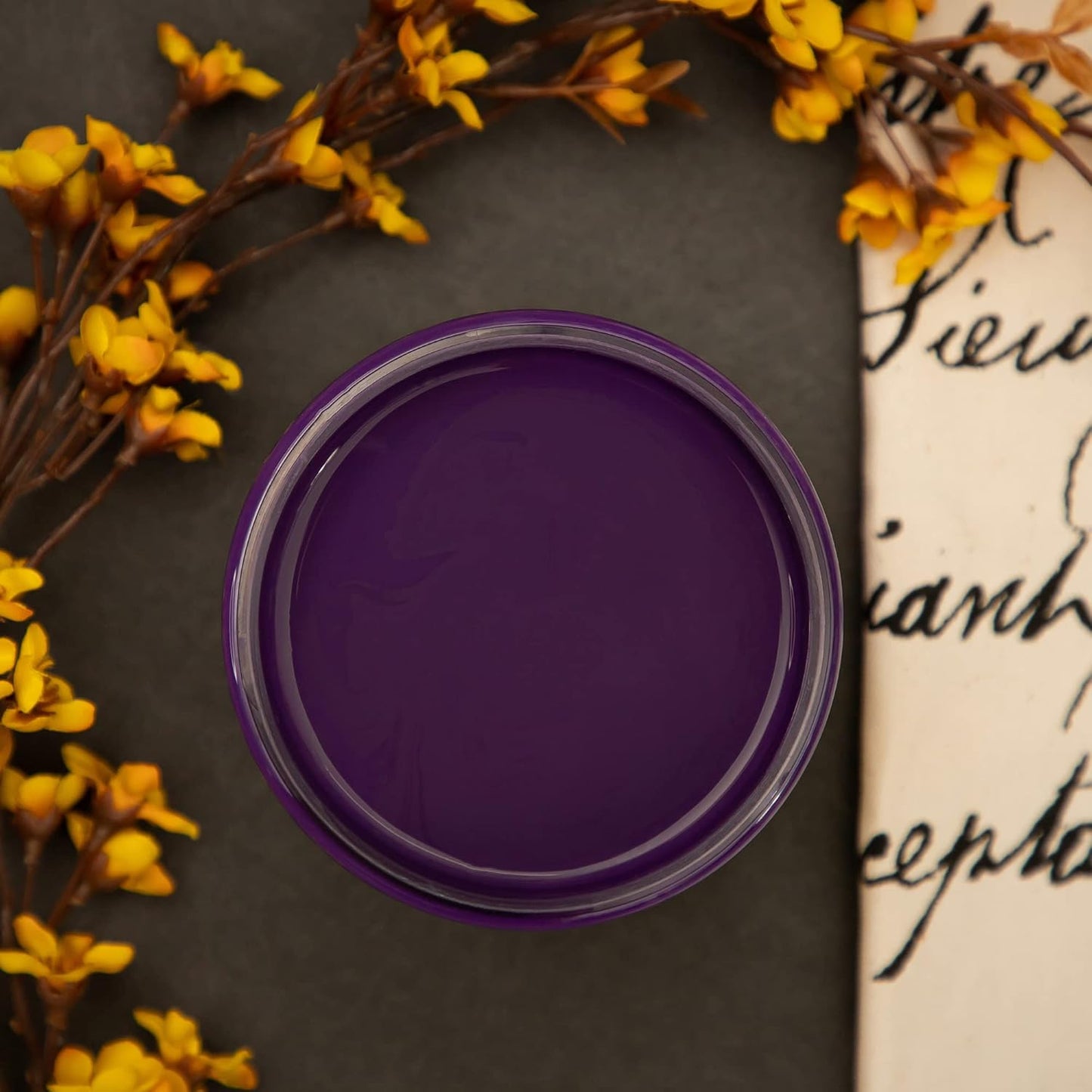 Dixie Belle Paint Company Chalk Finish Furniture Paint - Amethyst (16oz) - Matte Deep Purple Chic Chalk Mineral DIY Furniture Paint