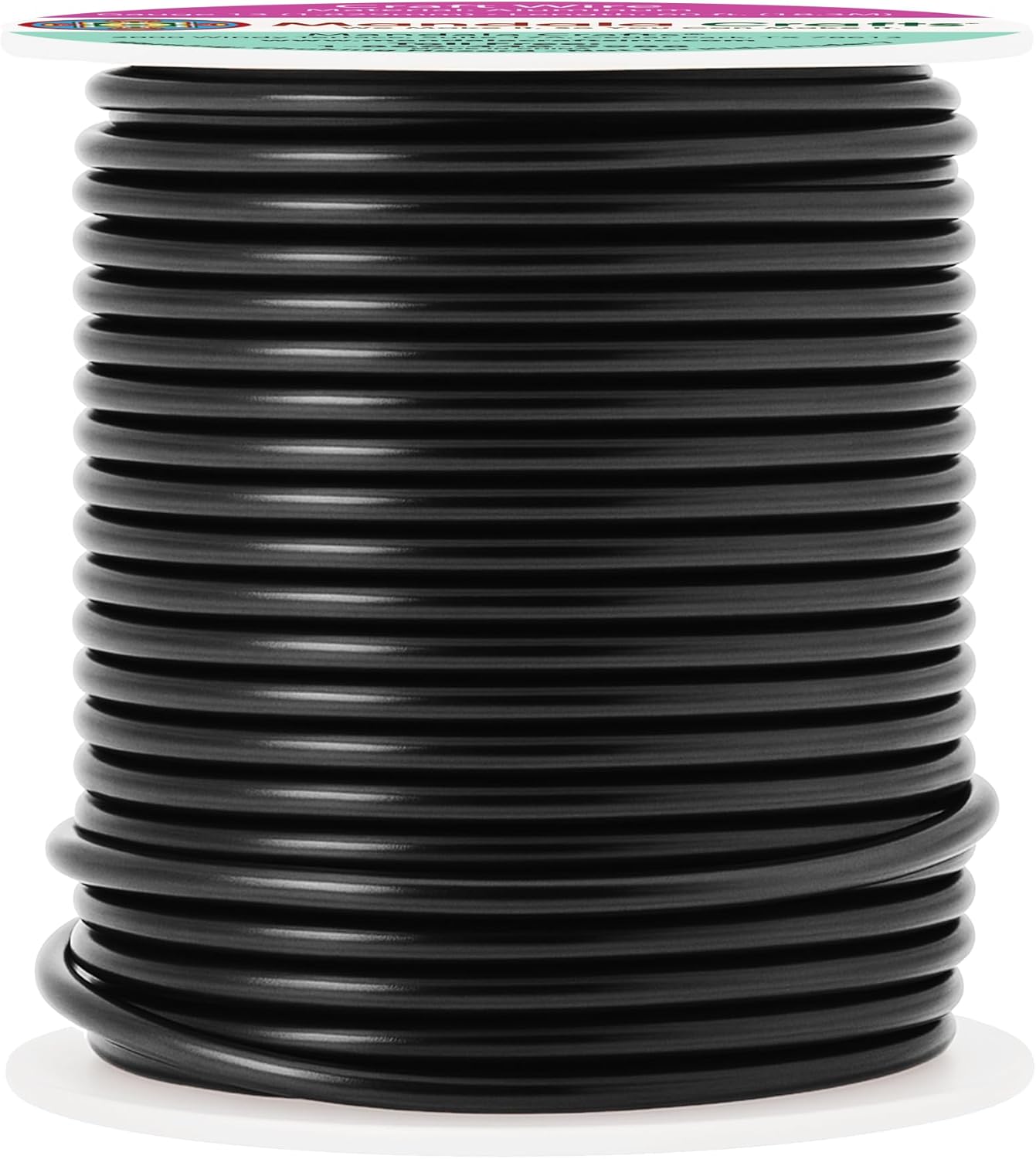 Mandala Crafts 13 Gauge Anodized Aluminum Craft Wire for Jewelry Making - 240 FT Colored Flexible Neutral Wire - Bendable for Bonsai Armature Crafting Sculpting