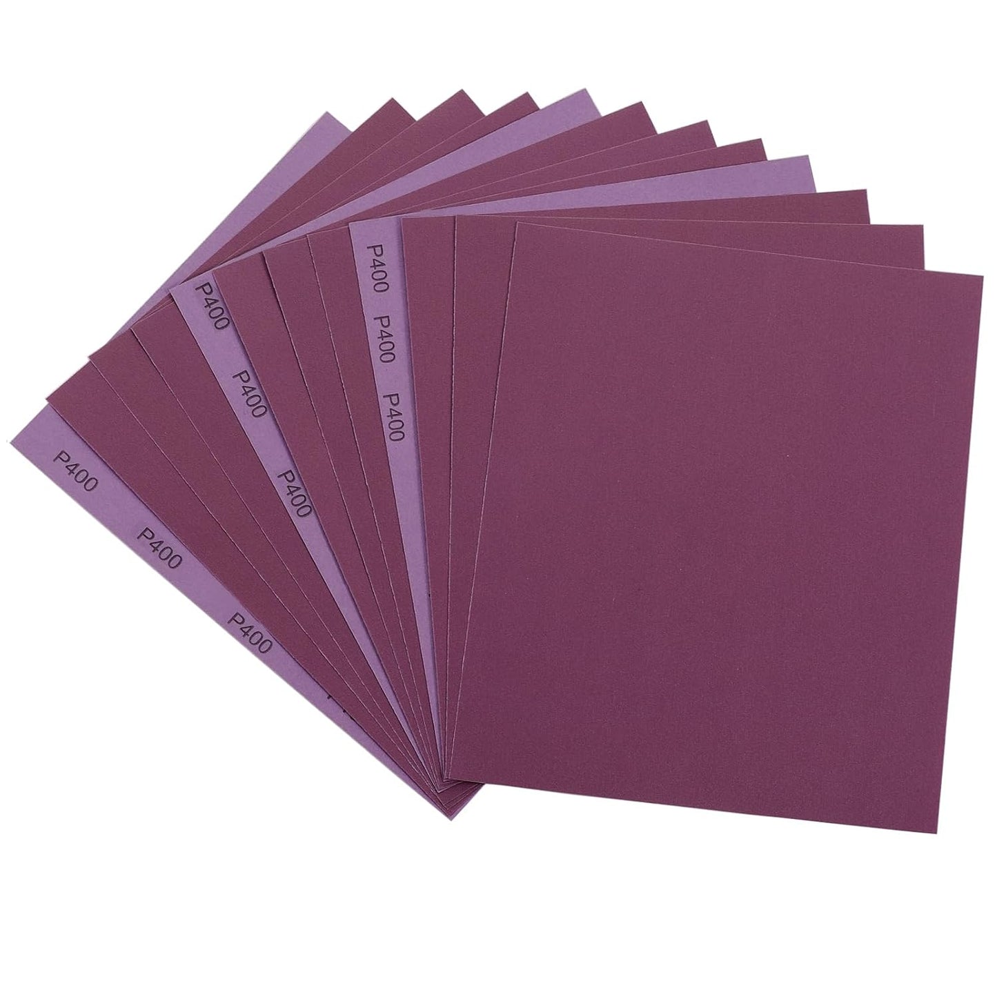 Sandpaper 15Pcs, 400 Grit Sandpaper, Wet Dry Sandpaper Sheets 9 X 11 Inch, White Fused Alumina Abrasive, Sander Paper for Wood Furniture Finishing, Metal Sanding, Automotive Polishing