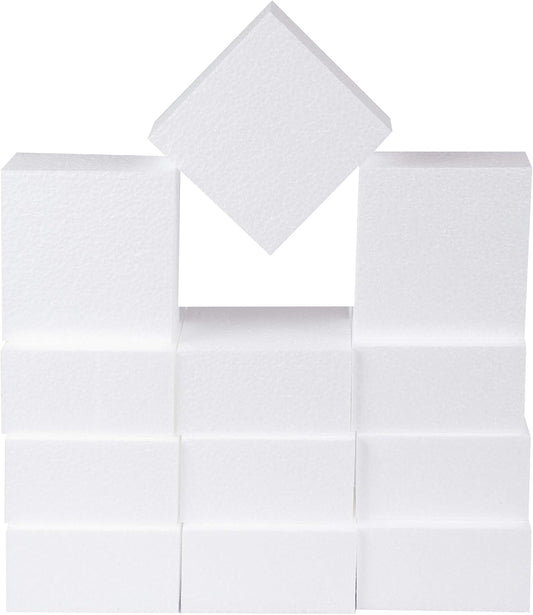 Silverlake 4x4x2 Craft Foam for Styrofoam Block Projects (12-Pack)