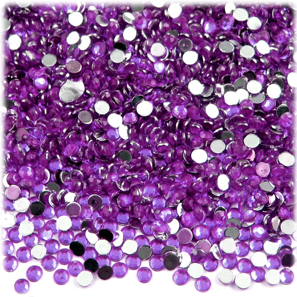 The Crafts Outlet 1,440pc Rhinestones Round 3mm (10ss) Flatback Royal Blue