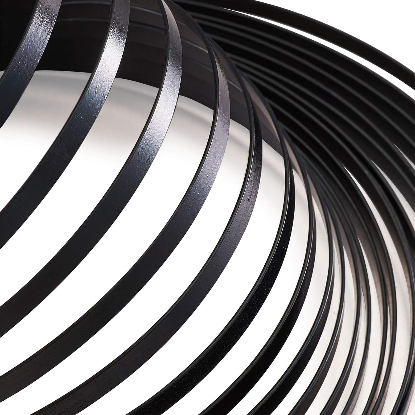 Fashewelry 32.8Ft 5mm Aluminum Flat Wire Black Bendable Metal Craft Wire Strip for Bezel Sculpting Armature Jewelry Making Gem Metal Wrap