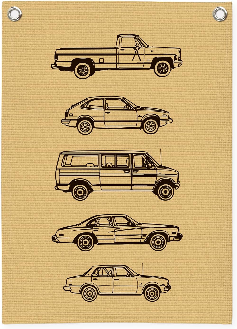 Boy Room Decor,Cars Room Decor for Boys Linen Canvas Banner,Toddler Wall Hanging Pennant Flag for Boys Kids Bedroom Dorm Nursery 18x25 Inch