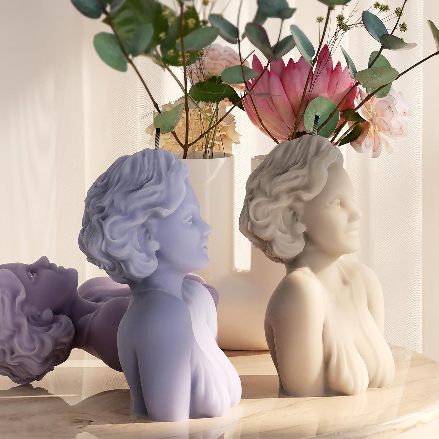 Dance Girl Molds Dance Candle Resin Mold - Resin Casting Silicone Molds for Home Decor & Candle Making Wave Spiral Mold