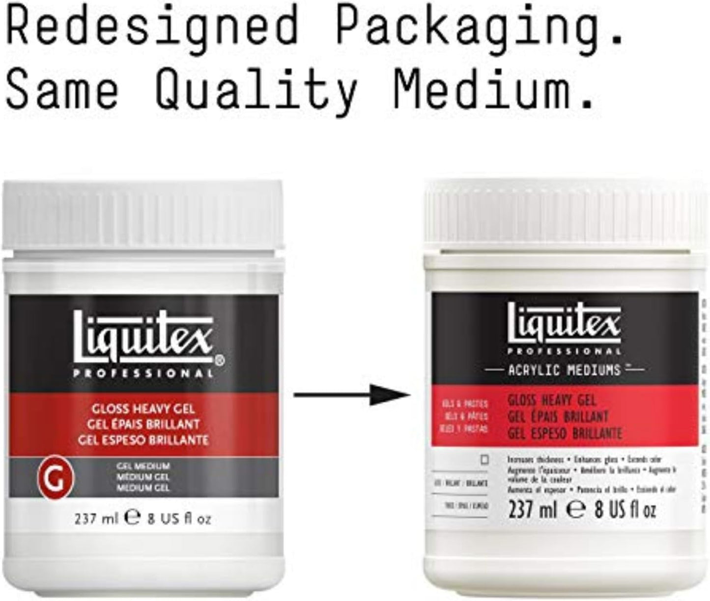 Liquitex Professional Gloss Heavy Gel Medium, 237ml (8-oz)