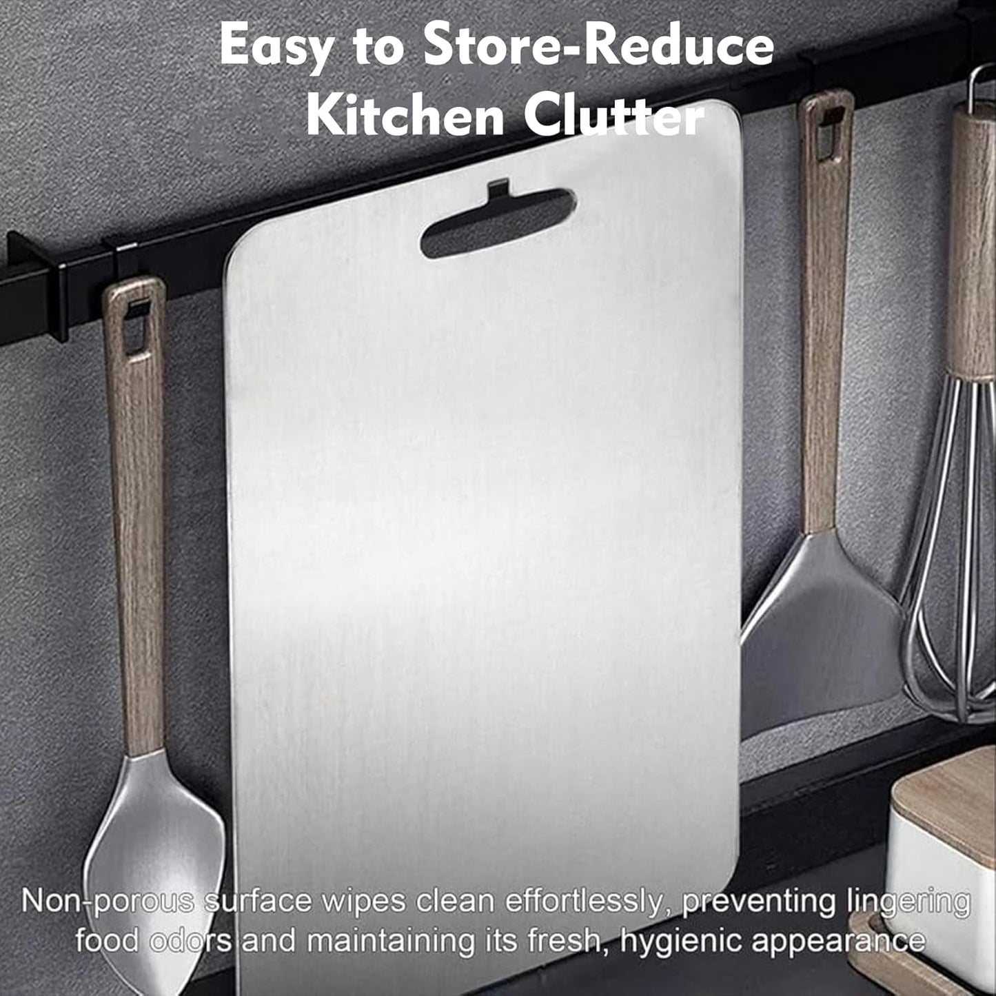 Titanium Cutting Board - 2 pack Titanium Cutting Boards for Kitchen,Double Sided Titanium Cutting Mat（7.67 * 11.81in）