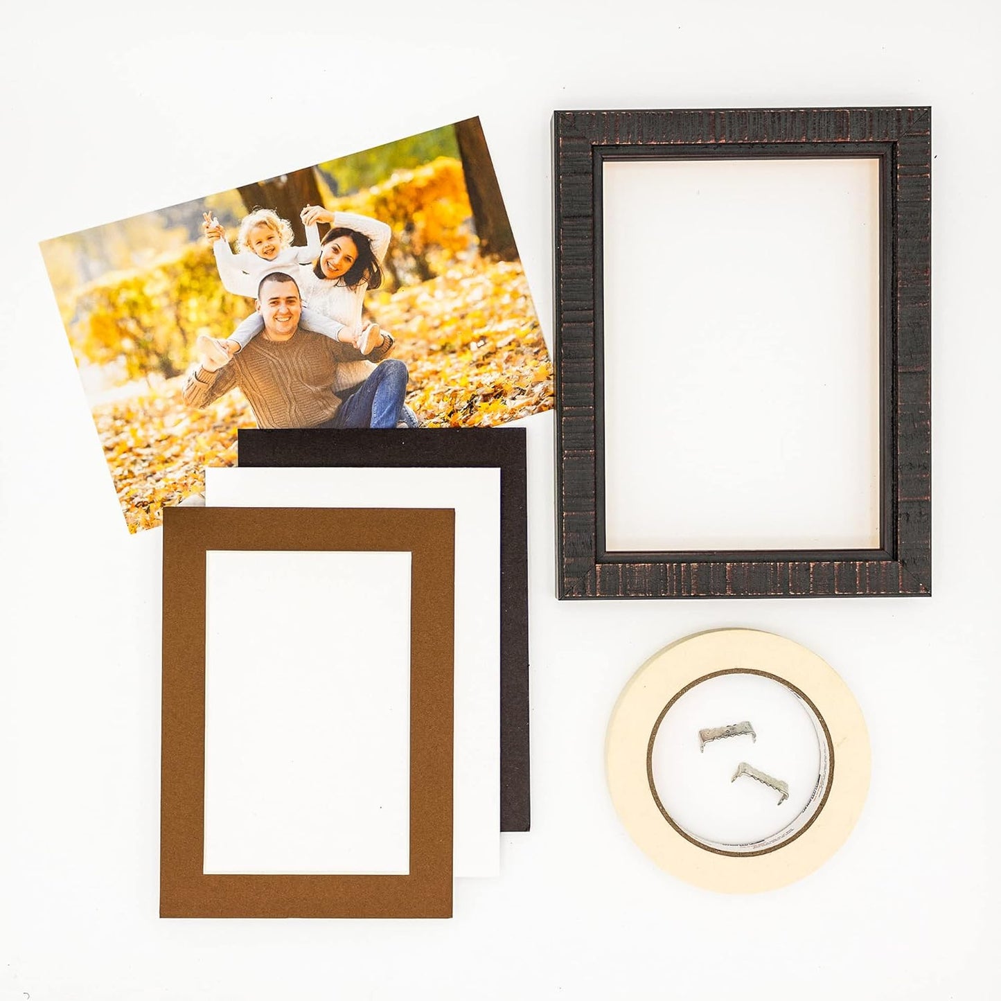 11x14 Mat for 8.5x11 Photo - Precut Aged Oak Brown Picture Matboard for Frames Measuring 11 x 14 Inches - Bevel Cut Matte to Display Art Measuring 8.5 x 11 Inches - Acid Free Pack of 100 MATS