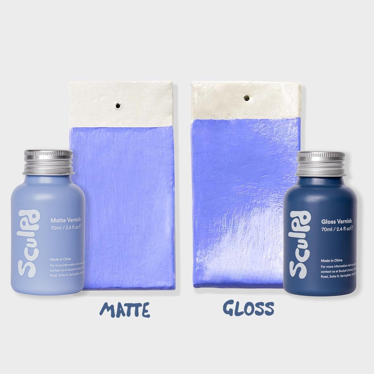 Sculpd Clear Glaze for Air Dry Clay and Acrylic Paint, Create Waterproof Pottery from Home, Scratch Resistant, Matte Varnish
