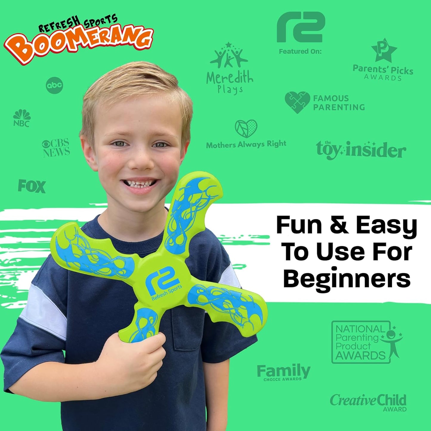 Boomerangs for Kids - Christmass Gifts for Grandkids Boys & Girls All Ages - Outdoor Flying Disc - Fun Boy Stocking Stuffers - Boys Toys Age 8-10 Year Old & 10-12 & Up - Beach Toys for Kids Presents