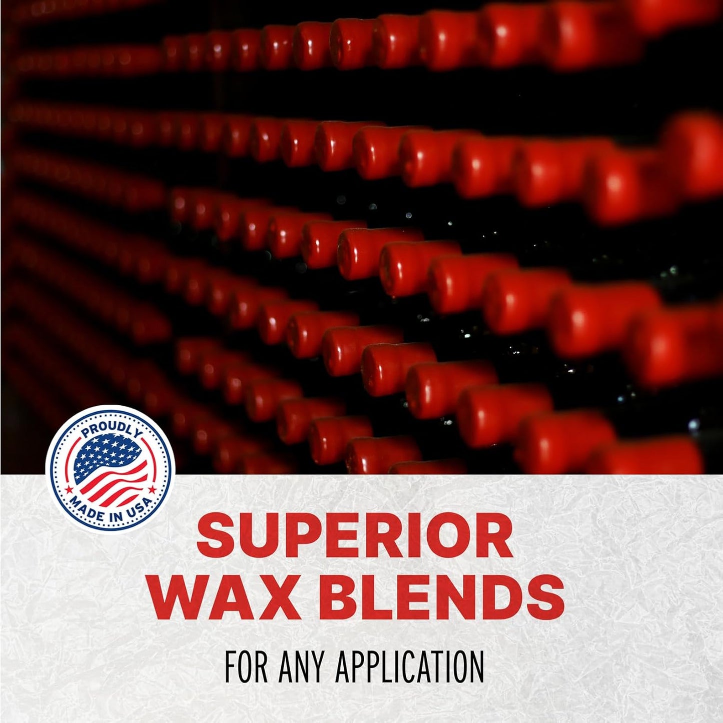 Blended Waxes, Inc. Bottle Sealing Wax Beads, Premium Pastille Wax Seal Beads For Wine, Beer, and Liquor Bottle Closure, Seals Between 25-30 Bottles, 1 lb, Gloss Bright Red
