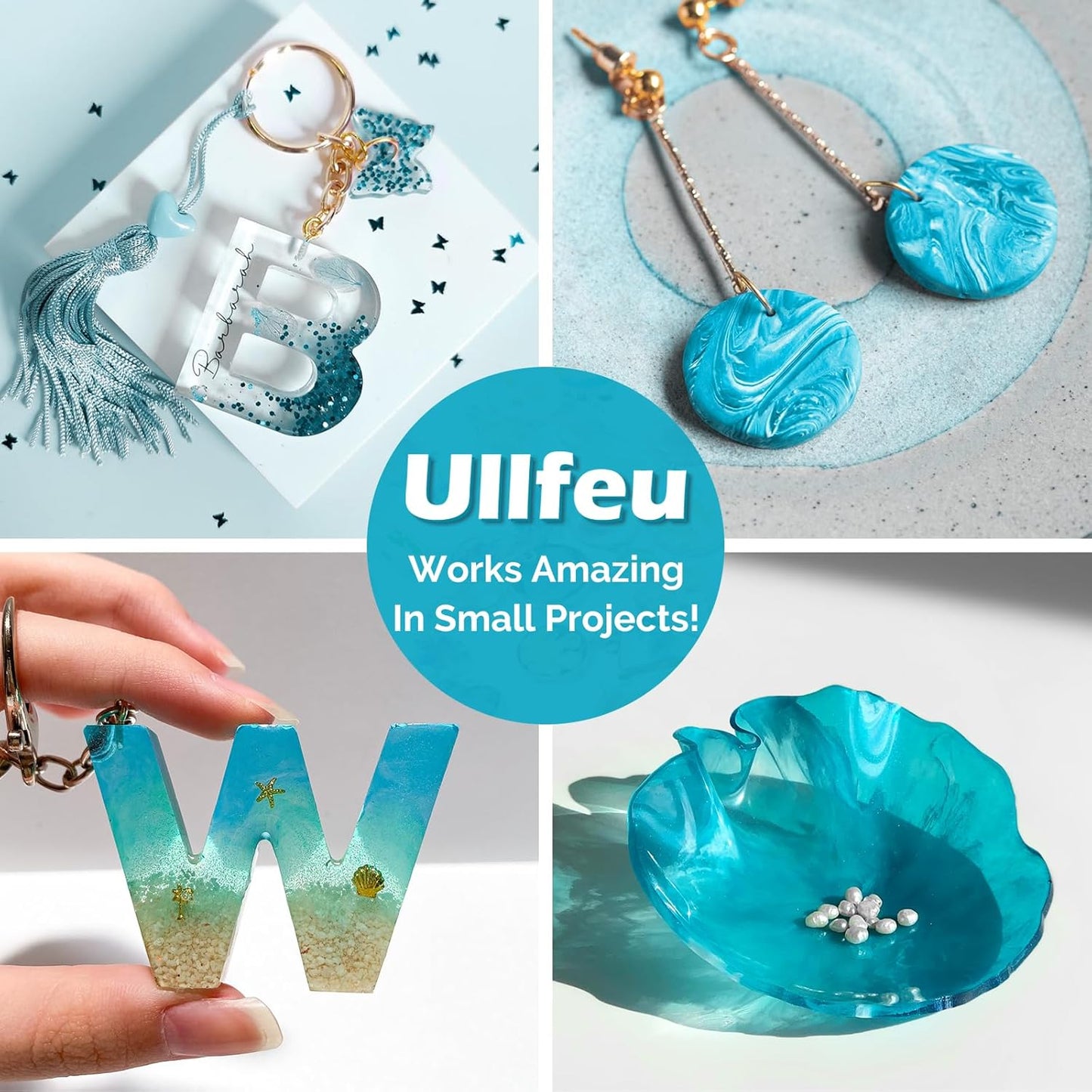 UV Resin 400g Bulk No Odor Upgrade Clear UV Epoxy Resin Hard Fast Cure Resin Kit Jewelry Making Handmade DIY Craft Decoration Coating