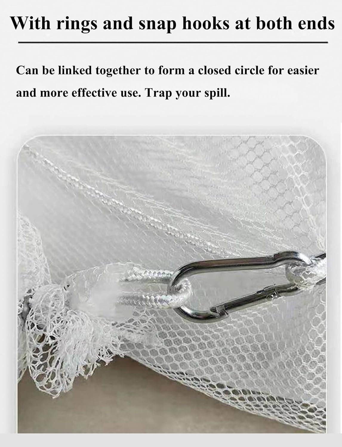 XIFENG Oil Absorbent Socks Oil Boom Soak up Oil Diesel Fuel Hydrocarbon Based Fluids, 6 Gallon (27L) Absorbency Per Sock, 5" Diameter 9.8' Length (12.7cm*3m) Clean Oil Spills(Size:Pack of 5)