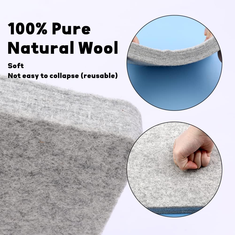 Mayboos Felting Kit with 8"x10" Mat, Needles for Wool & Leather Guards