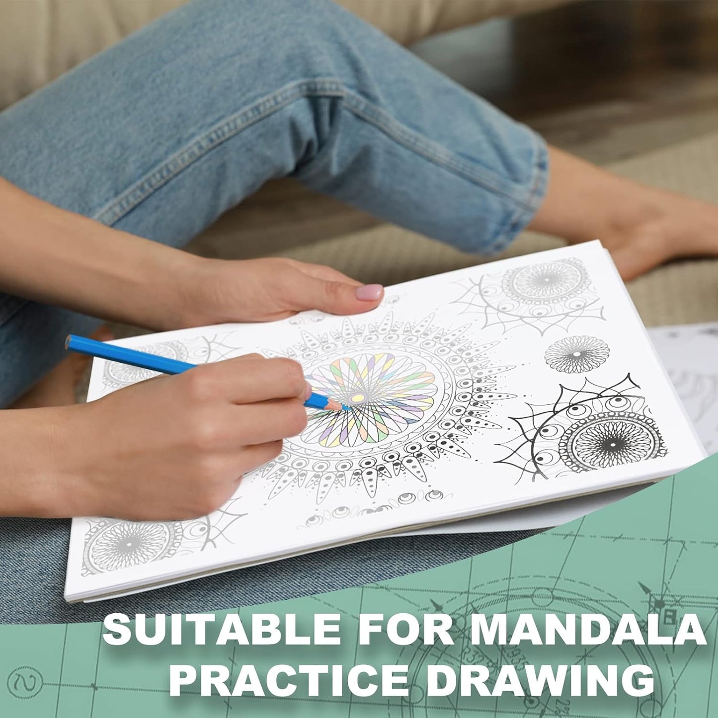 Tracing Paper for Drawing, 9 X 12'' Tracing Paper Pad, 75 Sheets Transparent Vellum Paper for Tracing Pads, 38lb/60gsm Translucent Trace Pad for Pencil Sketching, Image Tracing.