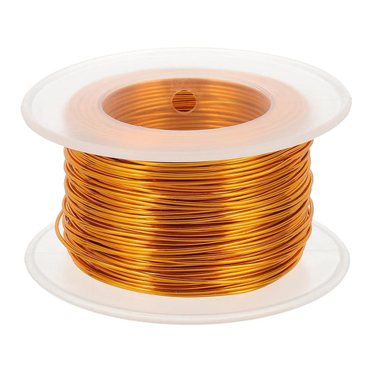 uxcell 20 Gauge / 0.8mm Anodized Aluminum Wire for Jewelry Craft Making, 102 Feet Bendable Flexible Wire for DIY Home Decor Gardening Sculpture, Gold