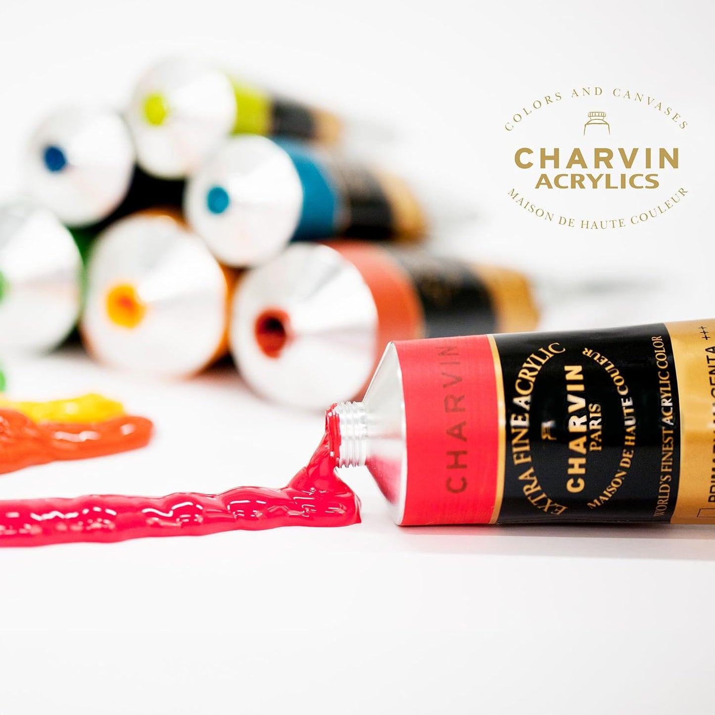 Charvin Extra Fine Professional Acrylic Paint Set for Artists, Snow Landscape - Bonjour Set of 9, 20 ml Tubes, Triple-Milled, Lightfast Pigments, Artist Acrylic Paints in Nature-Inspired Hues