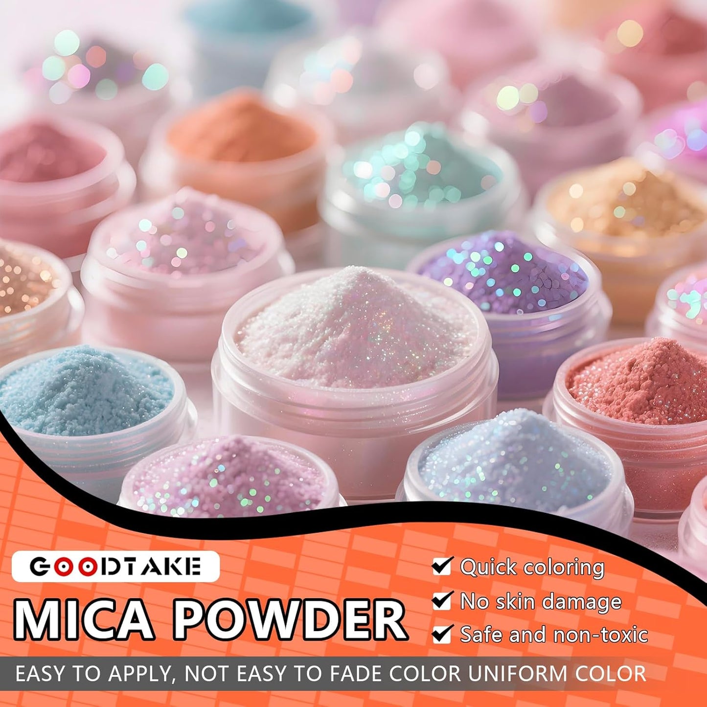 GOODTAKE Beige Mica Powder for Resin | Resin Color Pigment | Mica Powder for Soap Making, Candle Making, Bath Bomb, Slime Pigment - Pure Natural (Beige, 2 oz)