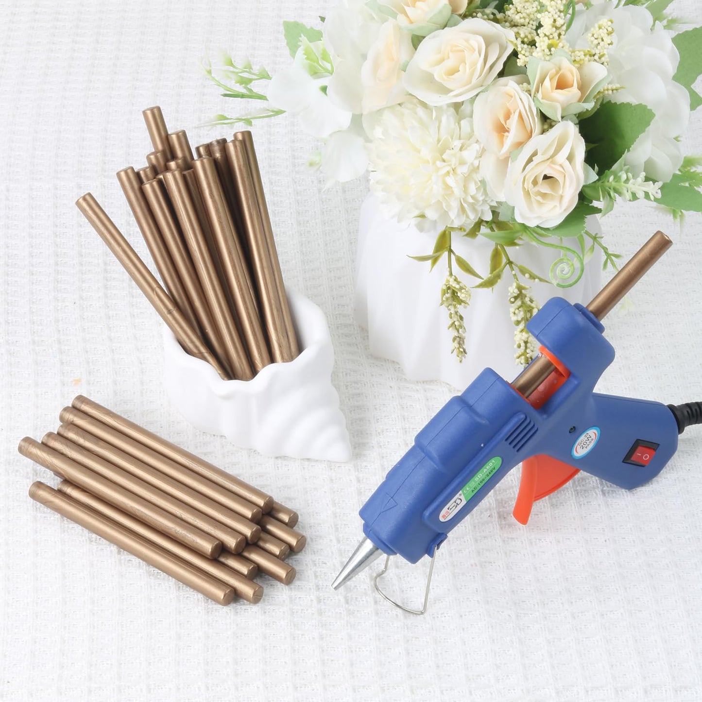 Bronze Wax Seal Sticks, 30pcs Sealing Wax Sticks, HOSEALING Glue Gun Wax Seal Sticks for Wax Seal Stamp, Premium Sealing Wax for Wedding Invitations, Letter, Envelope (Mini Size)