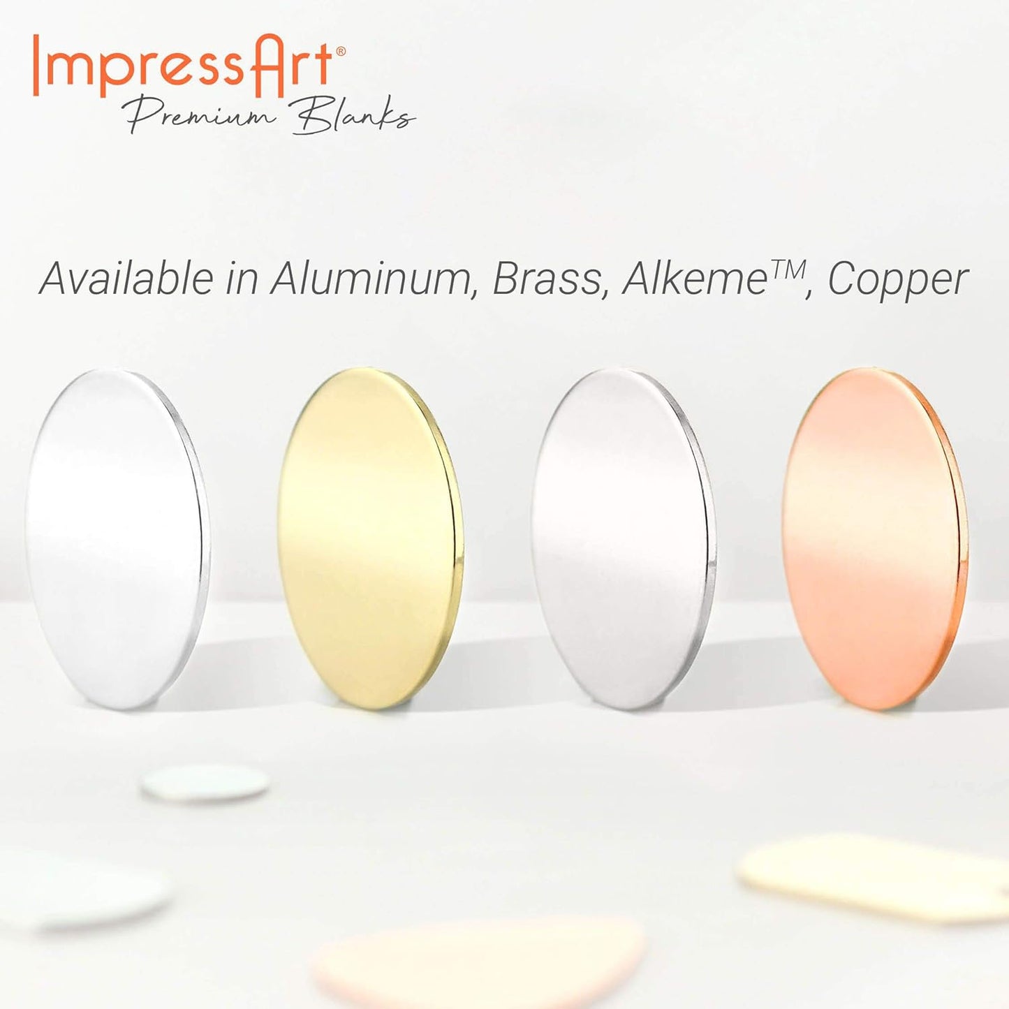 ImpressArt - Premium Metal Stamping Rectangle Blanks for Metal Stamping and Jewelry Making (24 Pack) (1/4" x 1 1/2" Rectangle Strip, Alkeme)