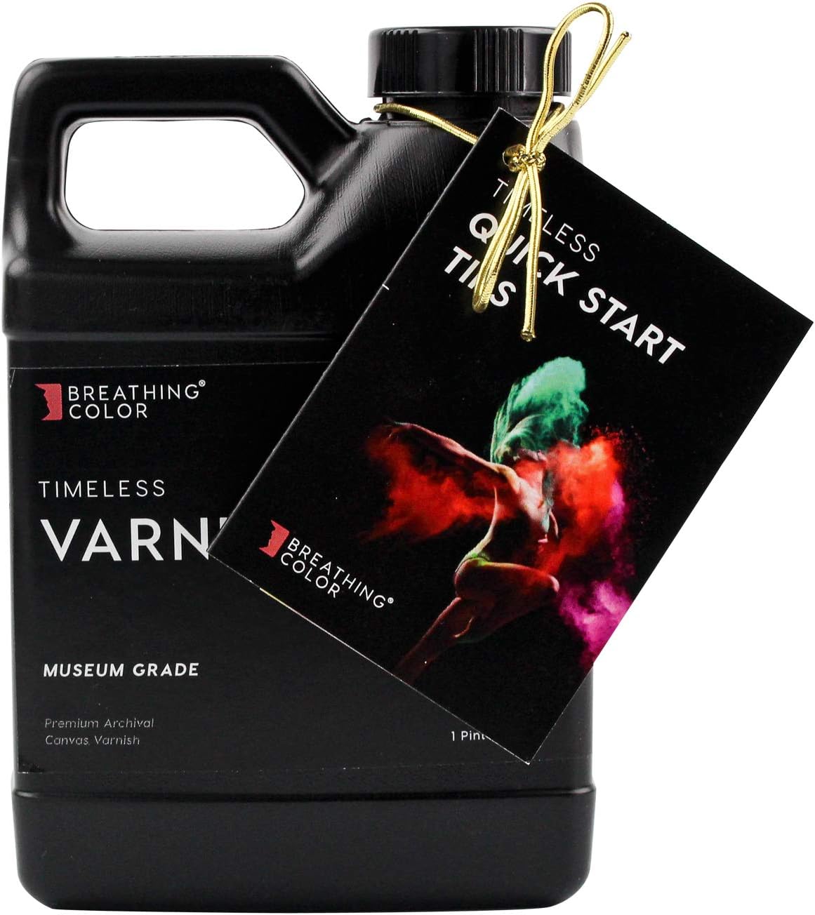 Breathing Color Timeless Archival Print Varnish - 1 Pint, Matte Finish, Premium Canvas Coating, Water Based UV Protection, No Glare Finish, 100+ Years Certified Archival