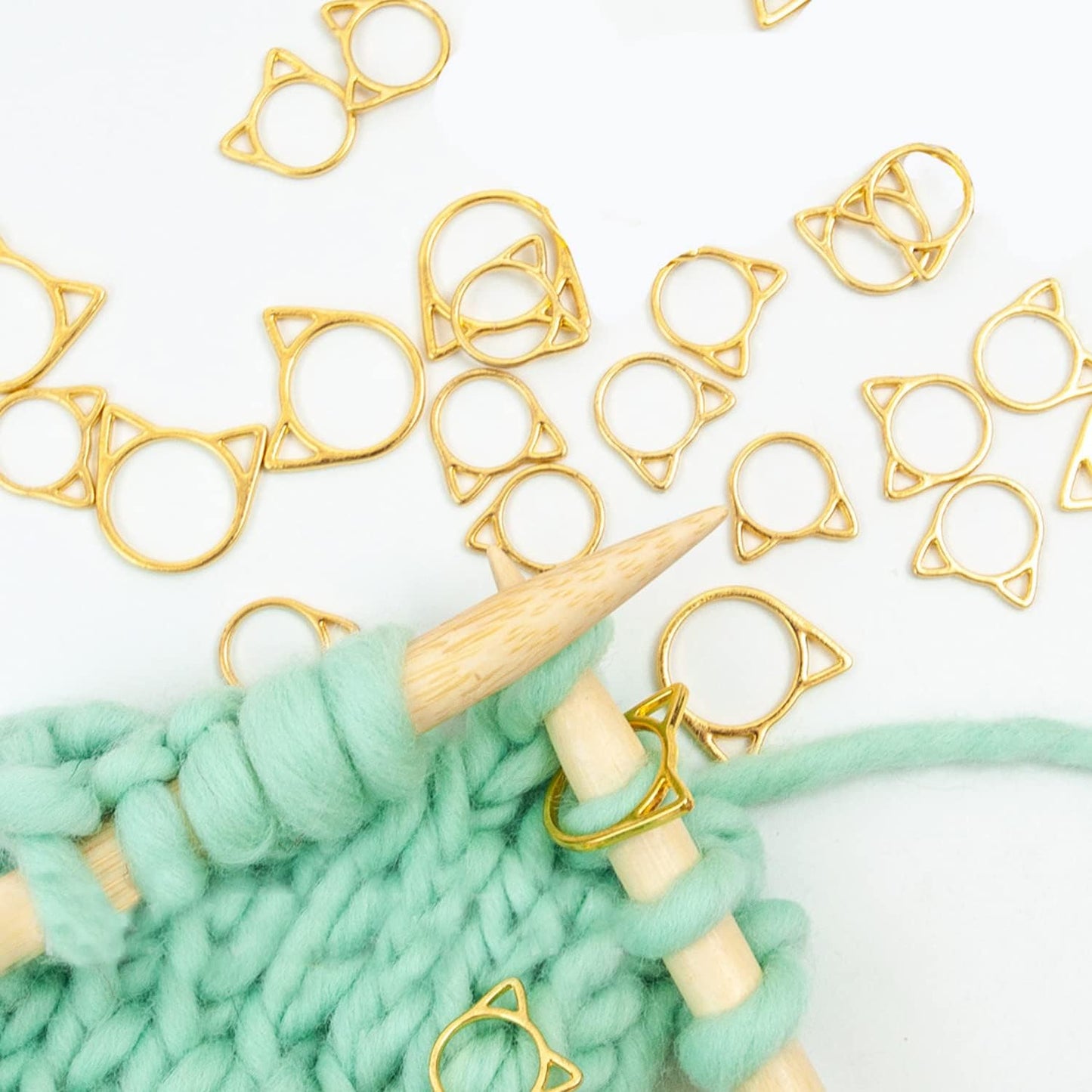 Hilsayum Cat Stitch Markers Cute Stitch Markers Metal Stitch Marker for Crocheting