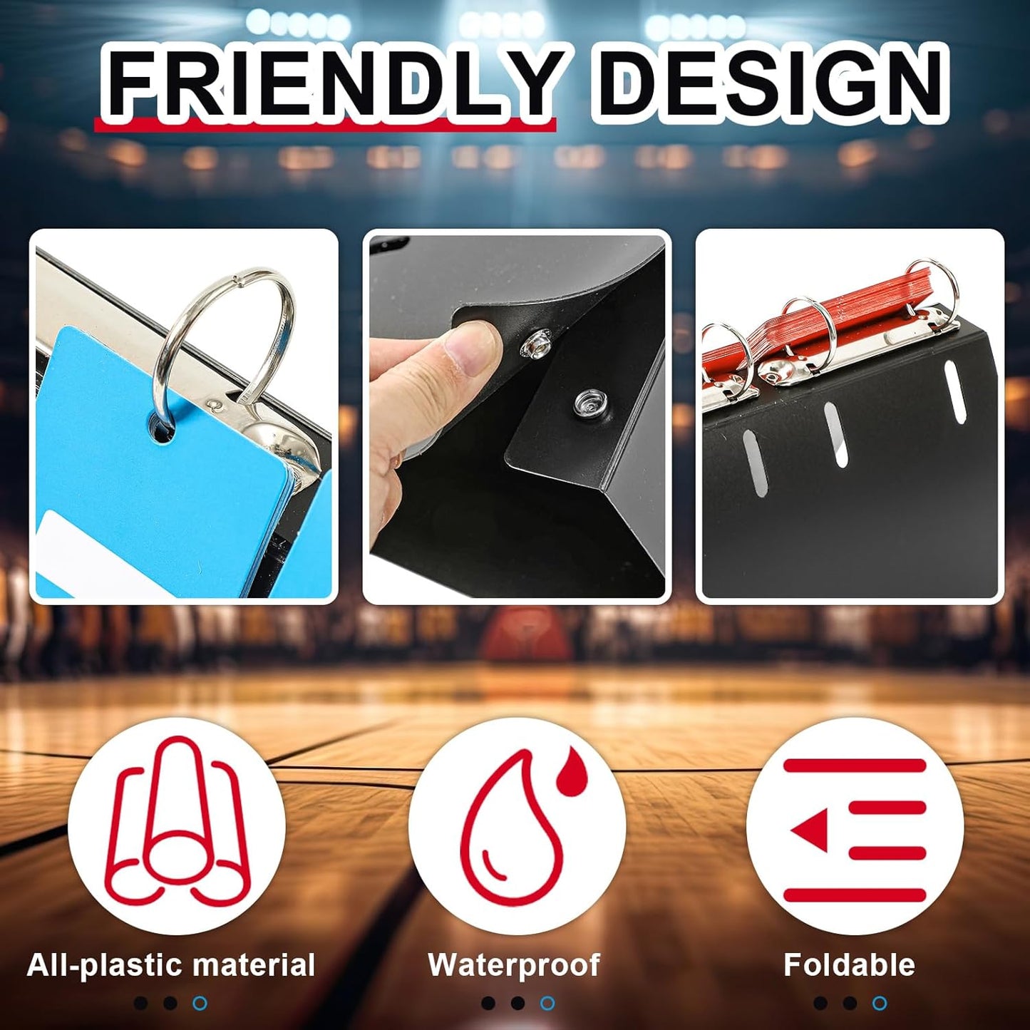 Yeaqee Portable Score Keeper with Storage Bag Flip Basketball Scoreboard Tabletop Scoreboard Flipper for Indoor Outdoor Sports Match P. E Classroom Activities Game